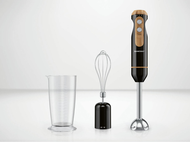 SILVERCREST® KITCHEN TOOLS Stabmixer-Set »SSSH 600 A1«, 3in1 mit Elementen in Holzoptik VIP-Rabatte