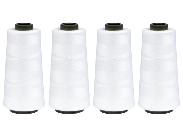 crelando® Overlock Nähgarn, 2.500 m, 4-teilig Sonderangebot der Fabrik