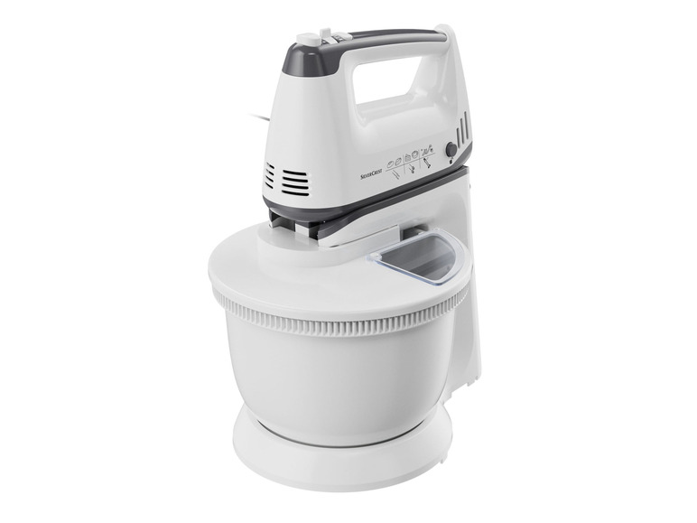 SILVERCREST® KITCHEN TOOLS Handmixer SHMS 300 C2 mit Schüssel und Spritzschutz Fabrikladen