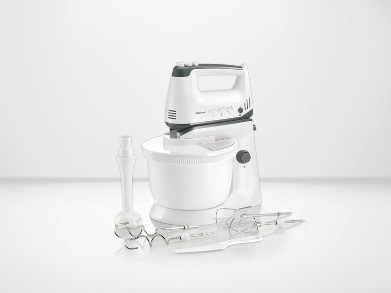 SILVERCREST® KITCHEN TOOLS Handmixer SHMS 300 C2 mit Schüssel und Spritzschutz Fabrikladen