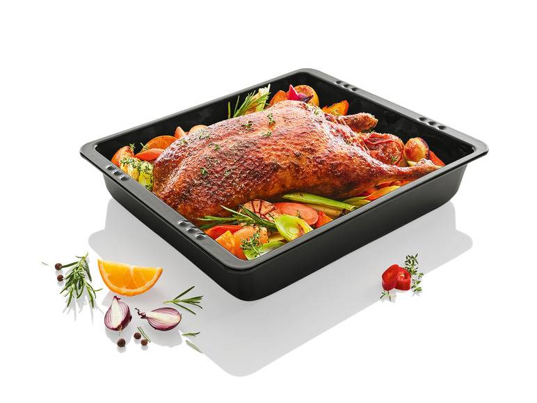 ERNESTO® Emaille-Brat-und-Auflaufform, extrahoher Rand Outlet