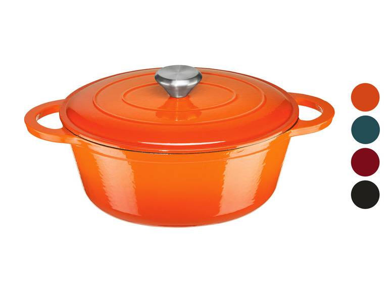 ERNESTO® Gusseisen-Bräter, oval Ø 25 cm Preisnachlass