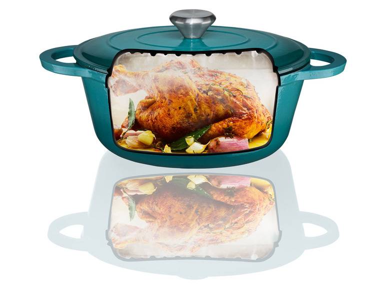 ERNESTO® Gusseisen-Bräter, oval Ø 25 cm Preisnachlass