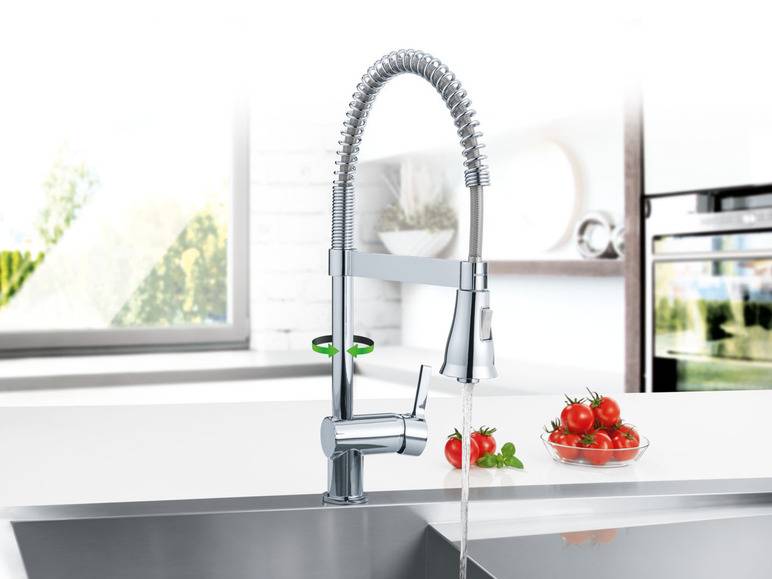 LIVARNO home Spültischarmatur, mit Spiralfeder / Gummischlauch Vatertagsangebot