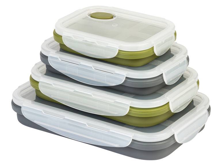 ERNESTO® Frischhaltedosen-Set, platzsparend faltbar Lagerräumung