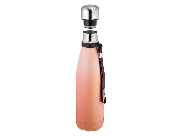 ERNESTO® Edelstahl-Isolierflasche, 0,5 l, mit Schlaufe Heißer Verkauf