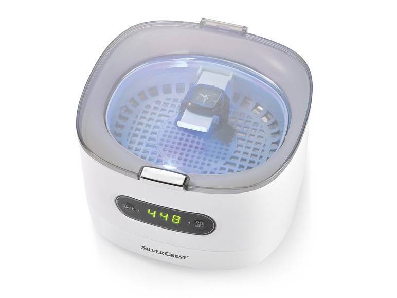 SILVERCREST® Ultraschall-Reinigungsgerät »SUR 48 D5«, weiß Exklusive Angebote