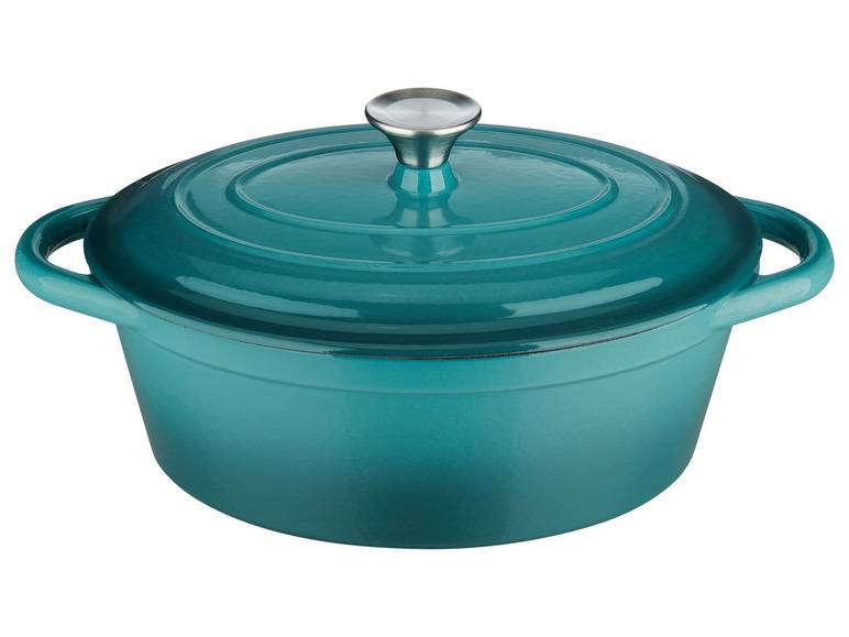 ERNESTO® Gusseisen-Bräter, Oval Ø 29 cm Große Rabatte