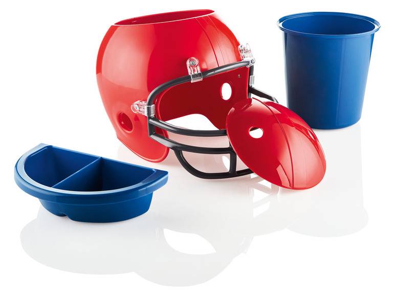 ERNESTO® Snackhelm, Football-Helm-Optik, herausnehmbare Behälter Räumungsverkauf