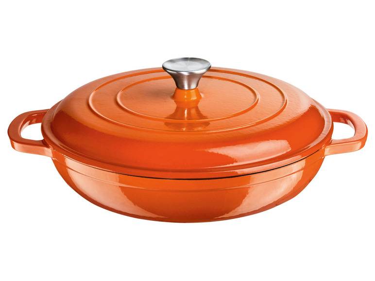 ERNESTO® Gusseisen-Servierpfanne, Ø 30 cm, mit Drop-System Wochenangebot