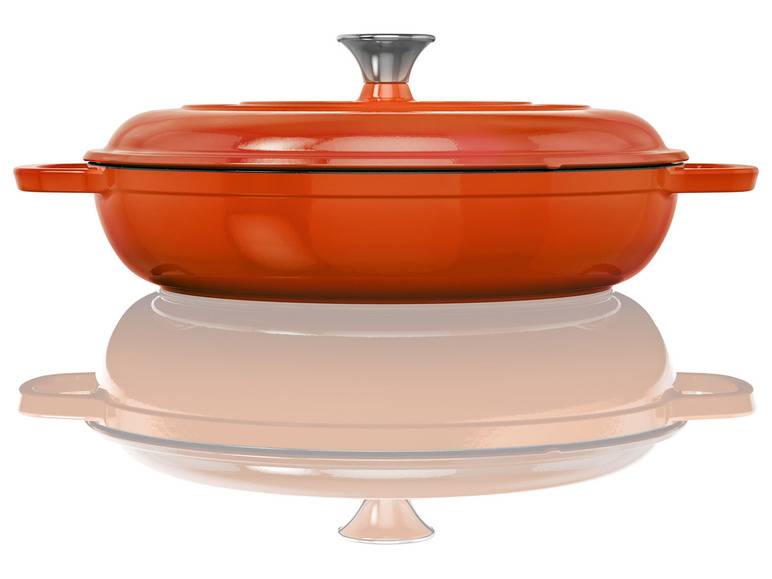 ERNESTO® Gusseisen-Servierpfanne, Ø 30 cm, mit Drop-System Wochenangebot
