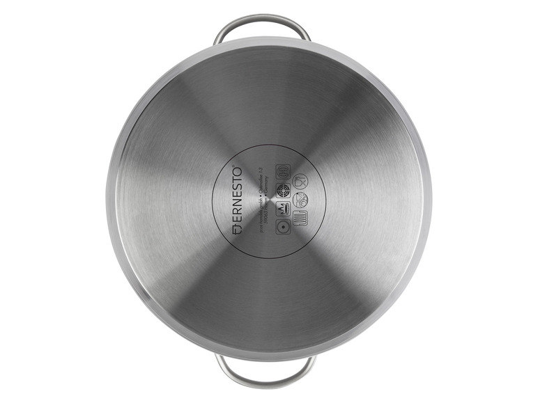 ERNESTO® Topfset Edelstahl, 6-tlg, mit Glasdeckel Letzte 3 Tage