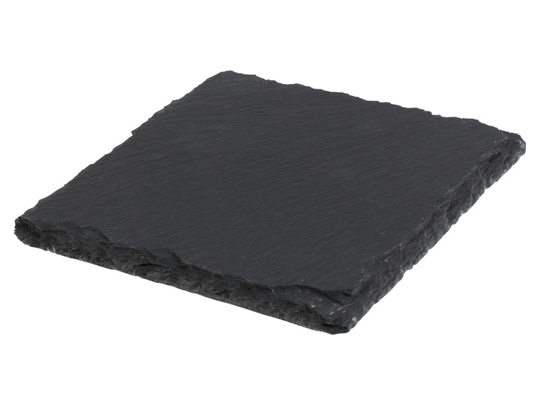 LIVARNO home Schiefer-Servierplatten / Schiefer-Untersetzer, mit Antirutsch-Füßen Discount Store für neue Produkte