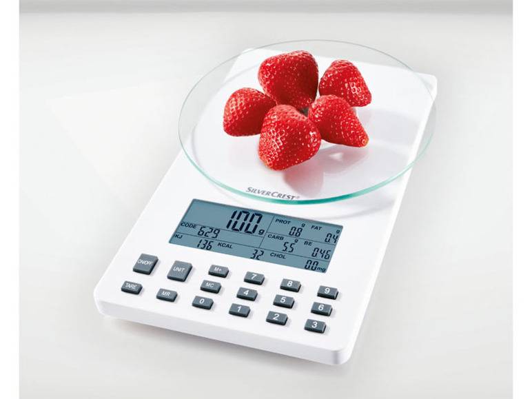 SILVERCREST® KITCHEN TOOLS Nährwert-Analysewaage fit »SNAW 1000 D2« Fabrikladen