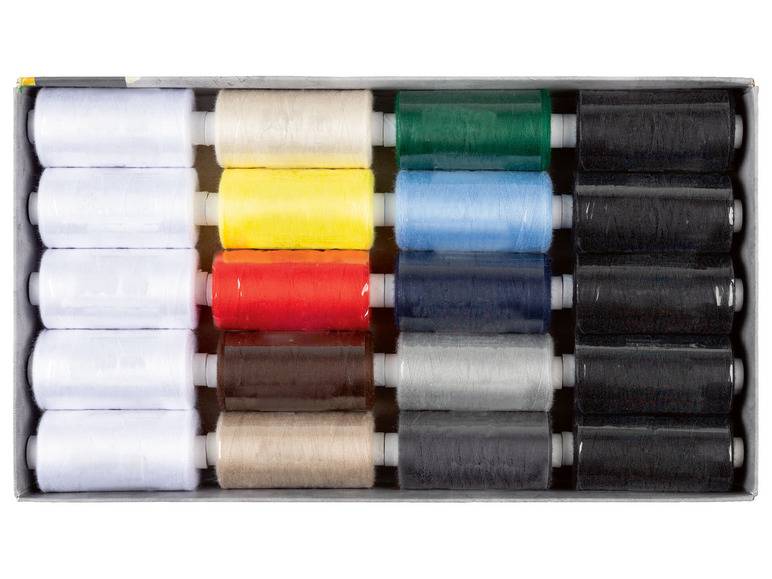 crelando® Nähmaschinen-Syngarn, 20 Spulen Schlussverkauf