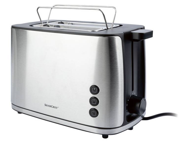 SILVERCREST® KITCHEN TOOLS Toaster »STE 950 A1«, Edelstahl, mit Brötchenaufsatz Blitzverkäufe