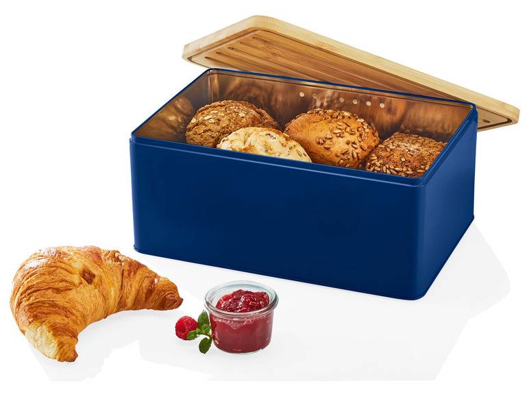 ERNESTO® Brotkasten, mit Bambusdeckel, 2in1 Fabrikpreis