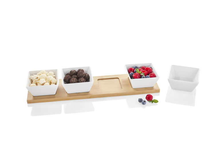 ERNESTO® Dipschalen-Set, mit praktischem Bambus-Serviertablett Exklusive Angebote