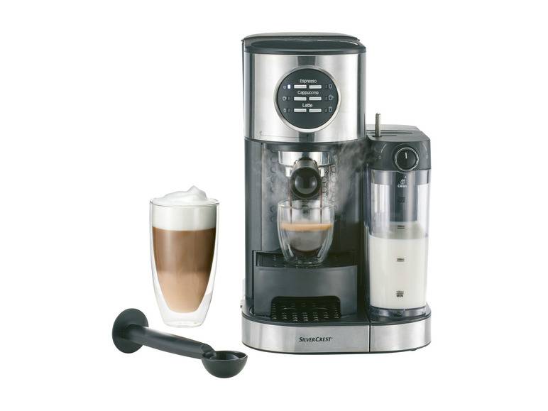 SILVERCREST® KITCHEN TOOLS Espressomaschine mit Milchaufschäumer »SEMM 1470 A2« Kostenlose Rückgabe