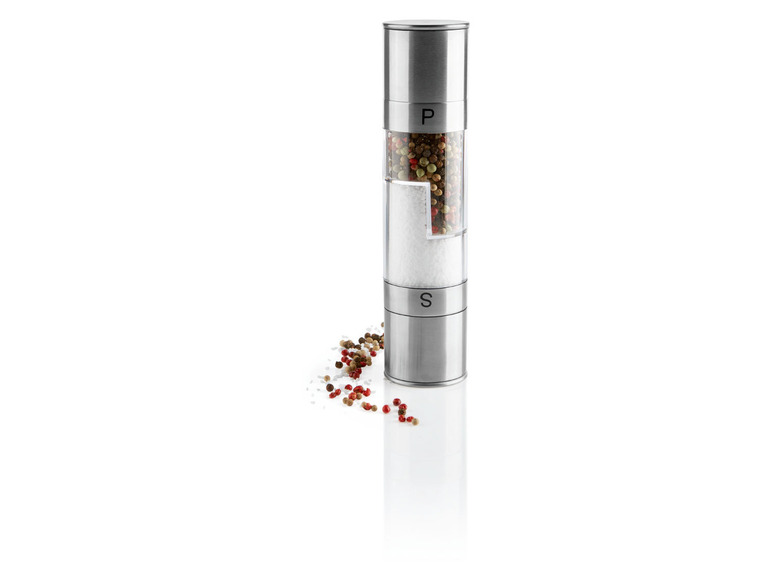 ERNESTO® Salz- und Pfeffermühle 2in1 / Chilimühle 2in1 Edelstahl Günstiger Verkauf