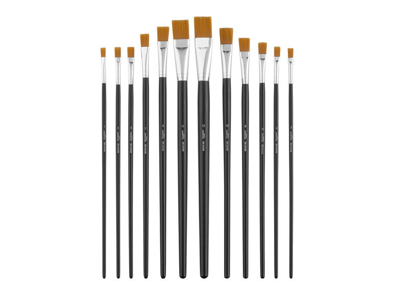 crelando® Rundpinsel- / Flachpinsel-Set, aus Synthetikhaar Fabrik Onlineshop