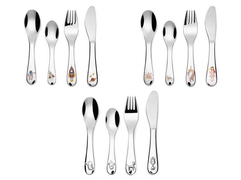 ERNESTO® Kinderbesteck-Set, 4-teilig, hochglanzpoliert Günstig kaufen