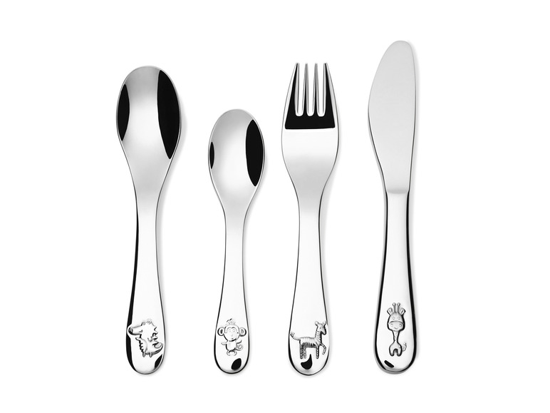 ERNESTO® Kinderbesteck-Set, 4-teilig, hochglanzpoliert Günstig kaufen