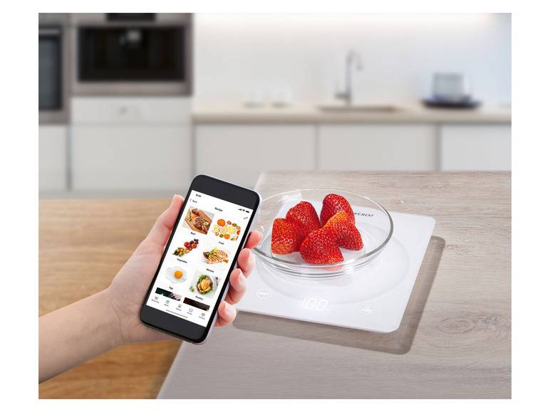 SILVERCREST® KITCHEN TOOLS Küchenwaage Smart »SKWS 5 A1«, Abschaltautomatik Begrenztes Angebot