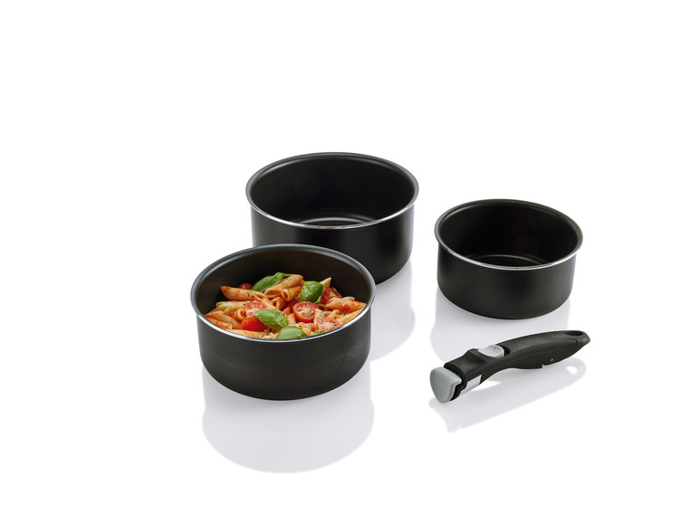 ERNESTO® Topf- / Pfannen-Set, 4-teilig, mit abnehmbarem Griff Neueste Mode