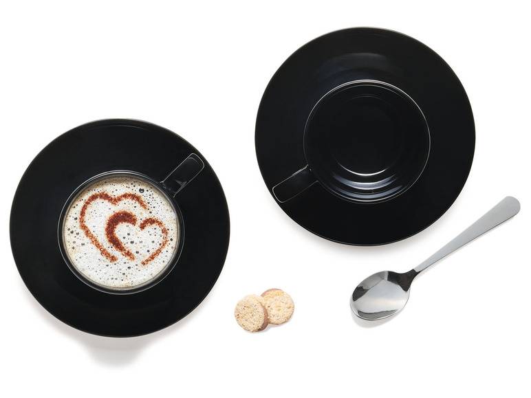 ERNESTO® 2er Set Tassen mit Untertasse, aus hochwertigem Porzellan Bestseller