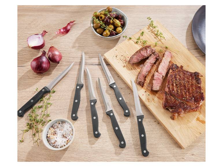 ERNESTO® Steakmesser Set, Mit Wellenschliff Sonderangebote