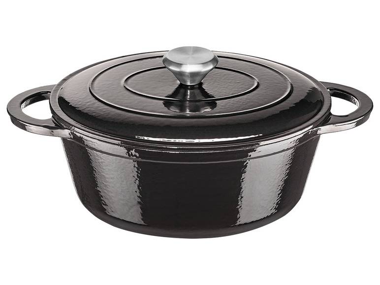 ERNESTO® Gusseisen-Bräter, oval Ø 33 cm Letzte 3 Tage