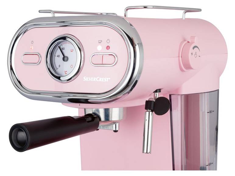 SILVERCREST® KITCHEN TOOLS Espressomaschine/Siebträger Pastell rosa SEM 1100 D3 Bis zu 55% Rabatt