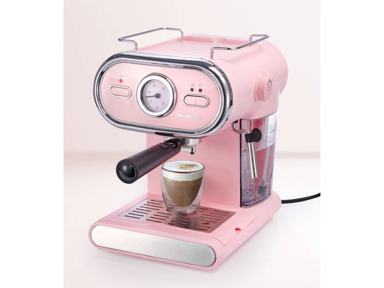 SILVERCREST® KITCHEN TOOLS Espressomaschine/Siebträger Pastell rosa SEM 1100 D3 Bis zu 55% Rabatt