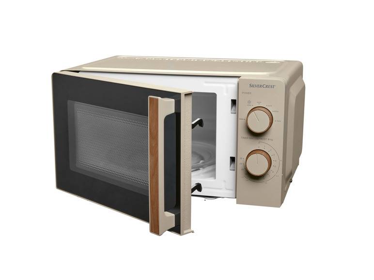 SILVERCREST® KITCHEN TOOLS Mikrowelle SMWH 700 B2, taupe, Holzedsign Black Friday Preise