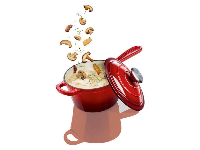 ERNESTO® Stielkasserolle Gusseisen emailliert, 1,5L Online