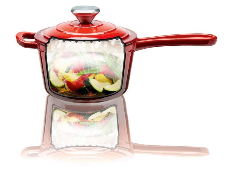 ERNESTO® Stielkasserolle Gusseisen emailliert, 1,5L Online