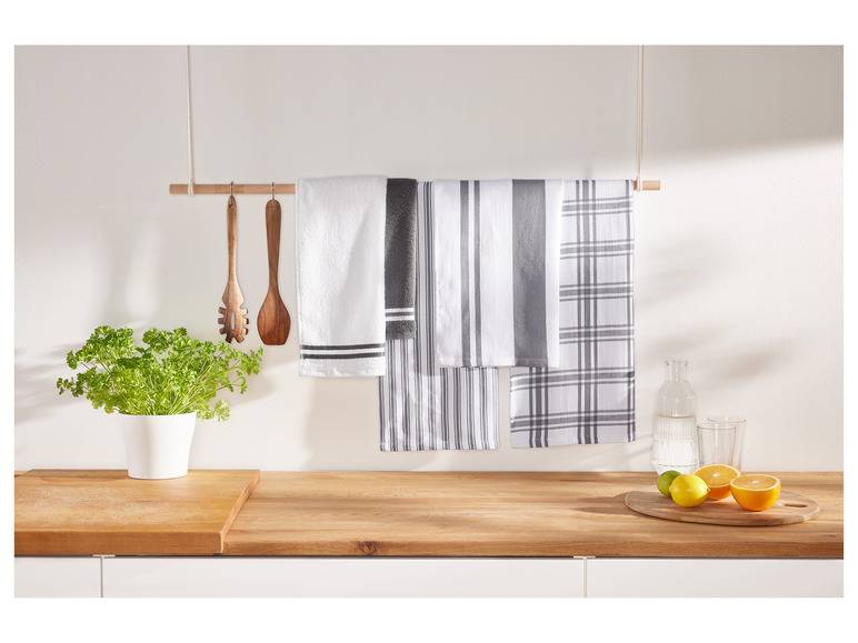 LIVARNO home Küchentuch-Set, 5 Stück Angebote