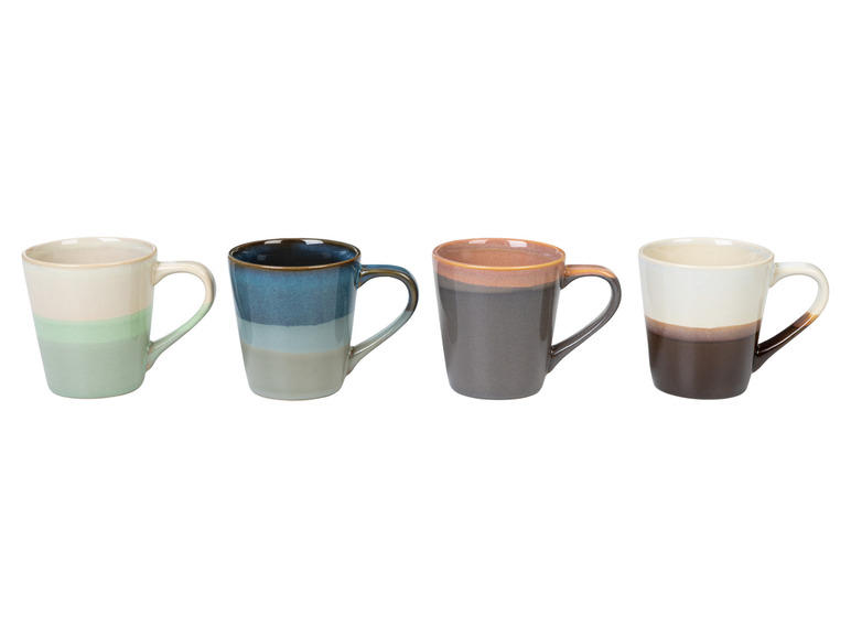 LIVARNO home Kaffeetassen Set / Kaffeekanne, aus glasiertem Steingut Fabrikverkauf