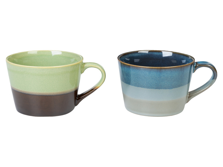 LIVARNO home Kaffeetassen Set / Kaffeekanne, aus glasiertem Steingut Fabrikverkauf