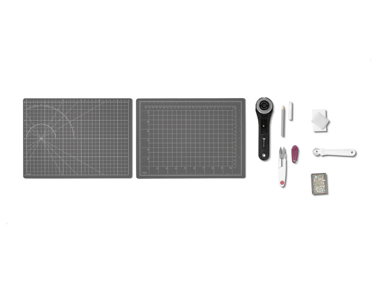 crelando® Profi-Schneiderset / Nähgarn-Kollektion / Schneidematte mit Zubehör Fabrikpreis