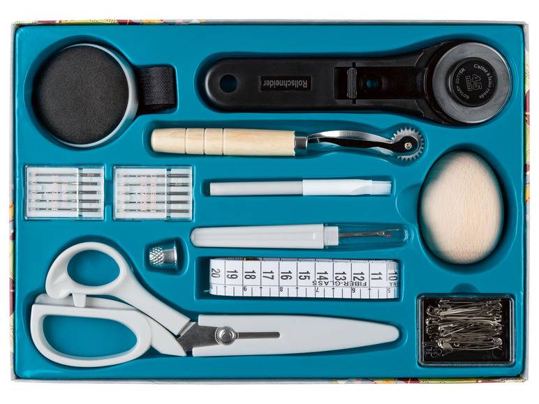 crelando® Profi-Schneiderset / Nähgarn-Kollektion / Schneidematte mit Zubehör Fabrikpreis