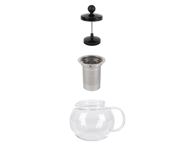 ERNESTO® Glas-Teekanne /-Kaffeebereiter, besonders leicht Sonderangebot