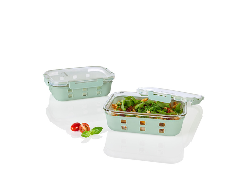 ERNESTO® Glas-Frischhaltedosen-Set, 2 Stück Rabatt