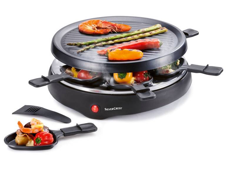 SILVERCREST® KITCHEN TOOLS Raclette-Grill, 800 W, Ø 29 cm Saisonschlussverkauf