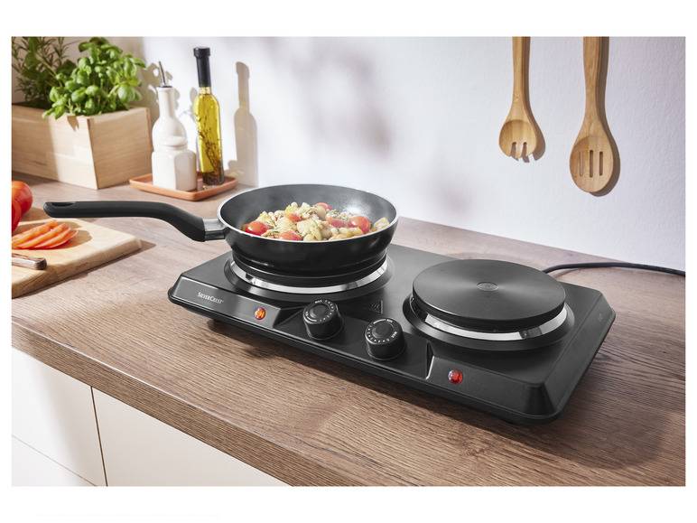 SILVERCREST® KITCHEN TOOLS Doppelkochplatte »SDK 2500 D1«, 2500 W Zeitlich begrenztes Angebot