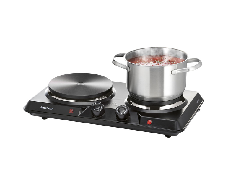 SILVERCREST® KITCHEN TOOLS Doppelkochplatte »SDK 2500 D1«, 2500 W Zeitlich begrenztes Angebot