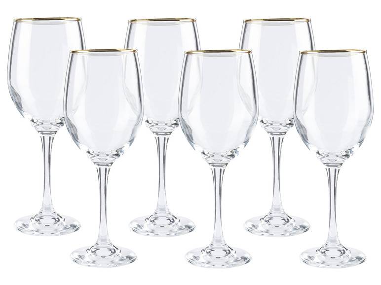 ERNESTO® Glas Set, 6-teilig, mit Goldrand Letzte 3 Tage