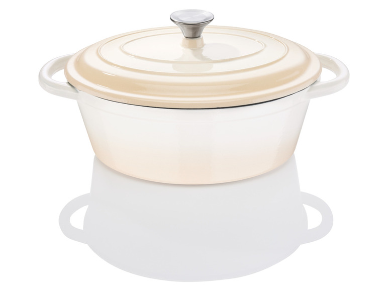 LIVARNO home Gusseisen-Bräter, mit Drop-System, 3,8 l Auslauf