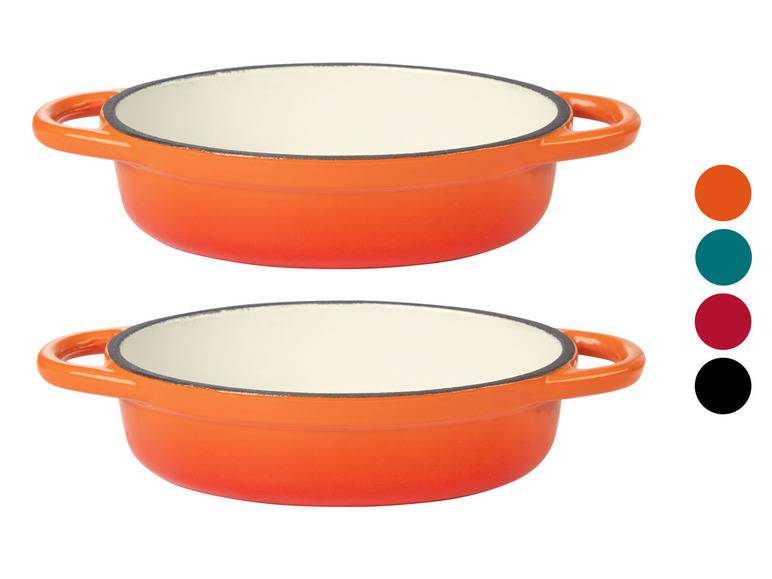 ERNESTO® Mini-Gusseisen-Auflaufformen, 14,5 x 10 cm, 2 Stück Günstig kaufen